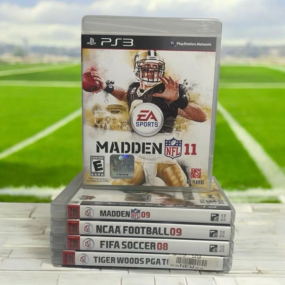 Playstation 3 PS3 Video Games Sports Bundle Madden NCAA Football FiFA Golf lot 5